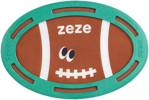 Zeze Interactive Lightweight Frisbee ، لعبة الجلب من الكلاب ، موضوع كرة القدم ، القرص المرح ، القماش الناعم والمتين ، مثالي للاعب لأول مرة in Kuwait