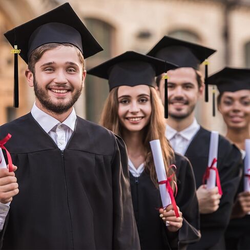 2026 تابع التخرج ، 2026 تاسيل التخرج ، تخرج التخرج الأكاديمي Cap Tassels 2026S مع سحر تاريخ الذهب العام للخريجين ، خريجي التخرج ، زخارف قبعة قبعة ، الأزرق in Kuwait
