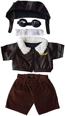 ملابس تجريبية مع Goggles Teddy Bear Cloths تناسب أكثر من 14 "-18" بناء وتصنع حيواناتك المحشوة الخاصة بك in Saudi Arabia