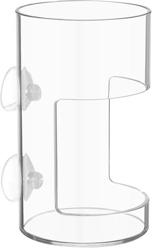 صينية تغذية خزان الأسماك ، تغذية طعام الأسماك مع كوب شفط جديد أسماك صافية مغذيات خزان الأسطوانة الاسطوانة الشفافة in Kuwait