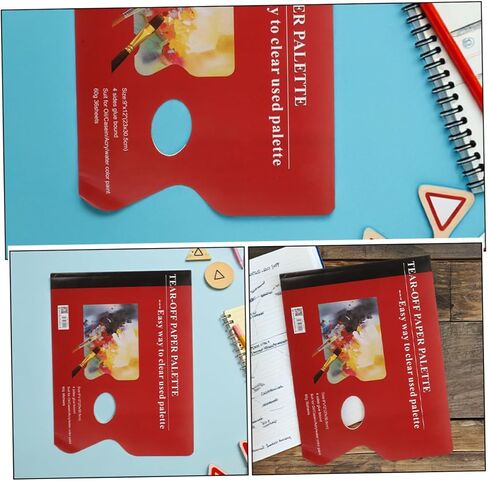 Stobok 2PCS Palette Paper Pads Paper Paper Paper Paper Paint Leaves for Acrylic Watercolor Oil Stept in Kuwait