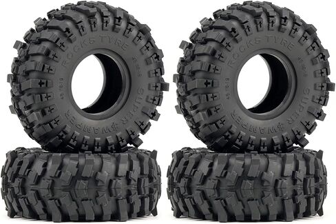 4pcs RC 1.9 بوصة الإطارات الزاحف الإطارات الفائقة الناعمة اللزجة اللزجة مع الرغوة instert 120 مم/4.72 بوصة مناسبة ل 1/10 محوري SCX10 I II III TRX4 redcat إلخ. in Saudi Arabia