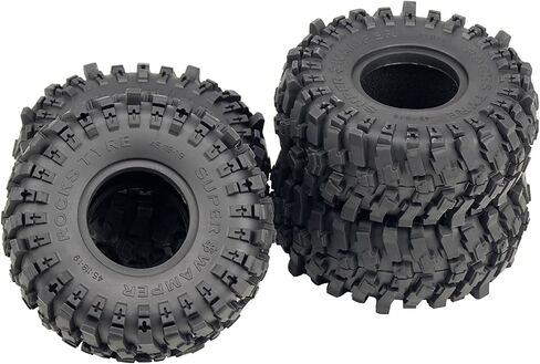 4pcs RC 1.9 بوصة الإطارات الزاحف الإطارات الفائقة الناعمة اللزجة اللزجة مع الرغوة instert 120 مم/4.72 بوصة مناسبة ل 1/10 محوري SCX10 I II III TRX4 redcat إلخ. in Saudi Arabia