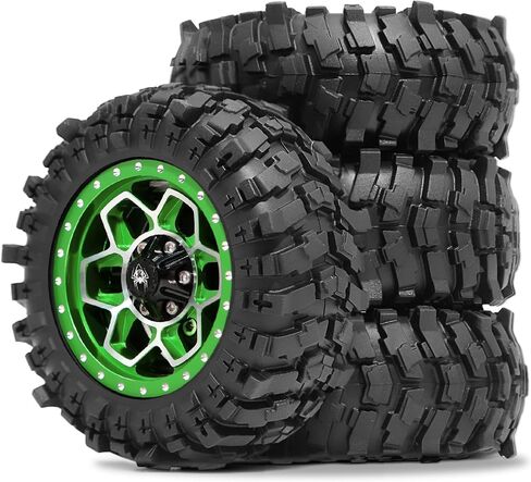 Redspider 1.9 '' إطارات الزاحف OD 88mm/3.46 '' (4pcs) لـ 1/12 RC Crawler MJX H12Y+ MN-128 MN82S LC79 (TIRES) in Saudi Arabia
