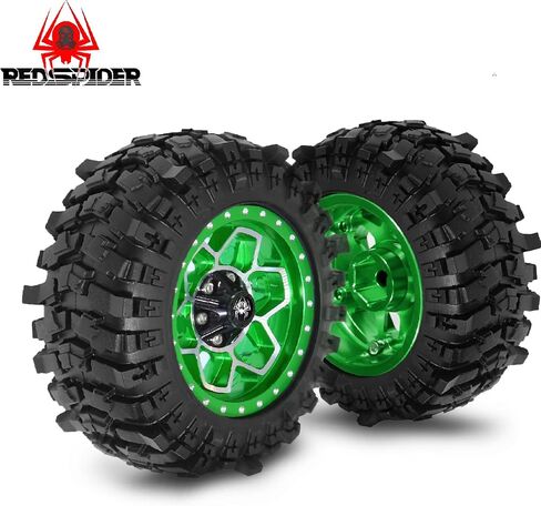 Redspider 1.9 '' إطارات الزاحف OD 88mm/3.46 '' (4pcs) لـ 1/12 RC Crawler MJX H12Y+ MN-128 MN82S LC79 (TIRES) in Saudi Arabia