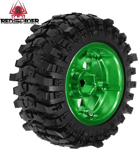 Redspider 1.9 '' إطارات الزاحف OD 88mm/3.46 '' (4pcs) لـ 1/12 RC Crawler MJX H12Y+ MN-128 MN82S LC79 (TIRES) in Saudi Arabia