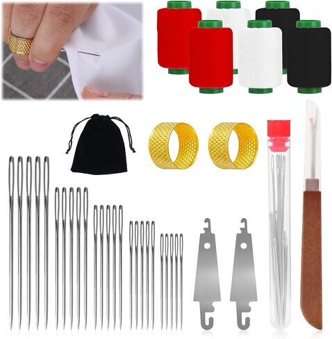 مجموعة أدوات الخياطة HosenWelt 37pcs ، مجموعة خياطة HosenWelt ، حرفة محمولة مصنوعة يدويًا للمبتدئين لمحترفي DIY المحترفين in Saudi Arabia