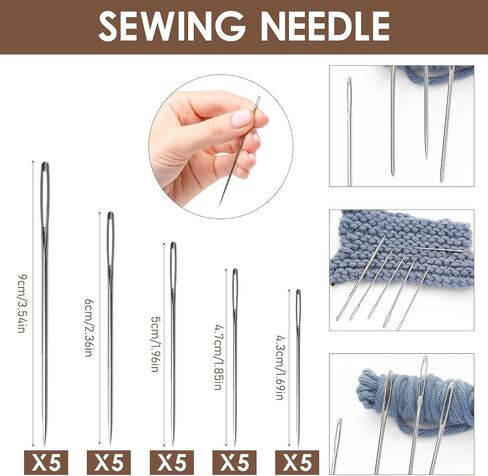 مجموعة أدوات الخياطة HosenWelt 37pcs ، مجموعة خياطة HosenWelt ، حرفة محمولة مصنوعة يدويًا للمبتدئين لمحترفي DIY المحترفين in Saudi Arabia