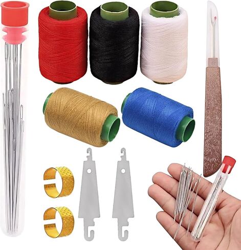 37PCS Sewing Tool Set, Needle and Thread Kit, Needles Thread Hand Repair Tools, Embroidery Tool Kit, Sewing Needle Kit Set for Home, DIY Craft Kit for Beginners in Saudi Arabia