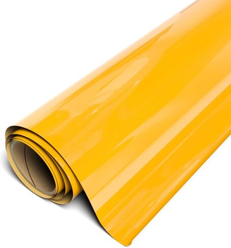 SISER Easyweed Heat Transfer Vinyl 11.8 "× 5 أقدام لفة (صفراء الشمس) - - متوافق ، cricut ، صورة ظلية وغيرها in Saudi Arabia