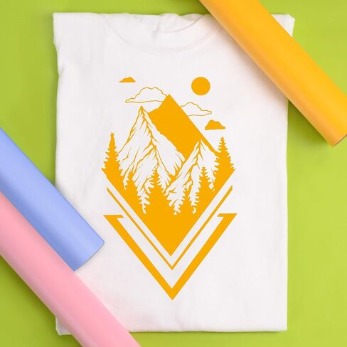 SISER Easyweed Heat Transfer Vinyl 11.8 "× 5 أقدام لفة (صفراء الشمس) - - متوافق ، cricut ، صورة ظلية وغيرها in Saudi Arabia