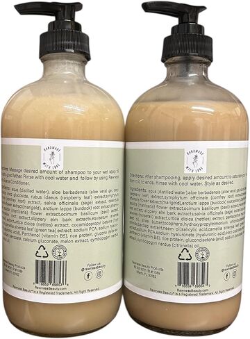 100% Plant based Yerba Buena Shampoo and Conditioner Rawness beauty Cleansing and Repairing set in Saudi Arabia