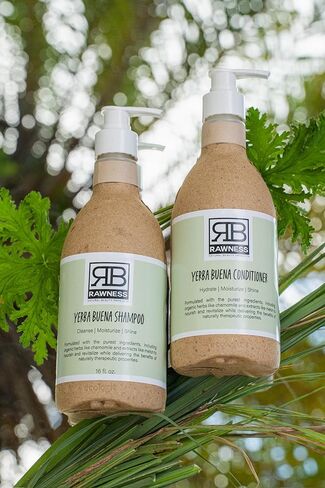100% Plant based Yerba Buena Shampoo and Conditioner Rawness beauty Cleansing and Repairing set in Saudi Arabia