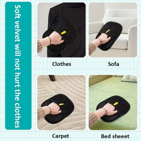 2025 Upgrade Pet Hair Remover Electrostatic Gloves, Reusable Pet Hair Removal Glove for Cats & Dogs, Premium Cat & Dog Hair Remover Mitt for Couch Furniture Carpet Car Seat (1 pcs) in Saudi Arabia