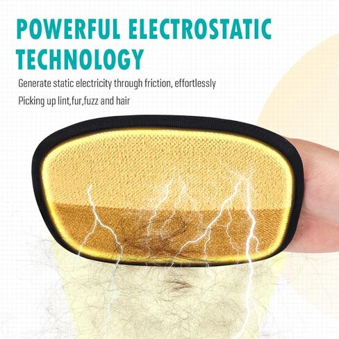 2025 Upgrade Pet Hair Remover Electrostatic Gloves, Reusable Pet Hair Removal Glove for Cats & Dogs, Premium Cat & Dog Hair Remover Mitt for Couch Furniture Carpet Car Seat (1 pcs) in Saudi Arabia