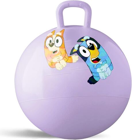 Bluey Hopper Ball Outdoor Set - Bundle تشمل كرة قادوس 15 بوصة للبنين والبنات في الهواء الطلق ، والحفلات بالإضافة إلى ملصقات ، المزيد | Bluey Jumping Ball للأطفال الصغار in Kuwait