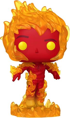 فونكو بوب! Marvel: The Fantastic Four: First Steps - Human Torch - Fantastic Four (2025) - شخصية فينيل قابلة للتحصيل - فكرة الهدية - البضائع الرسمية - ألعاب للأطفال والكبار - أفلام عشاق in Saudi Arabia