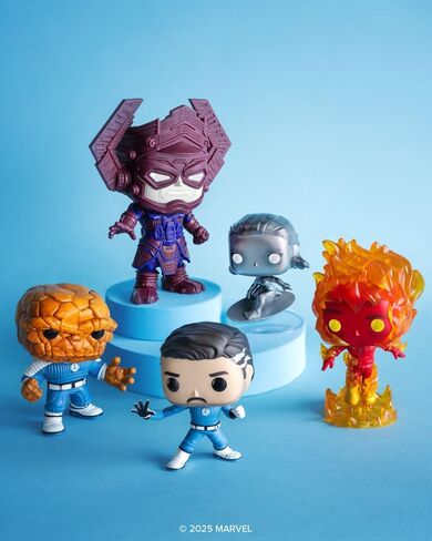 فونكو بوب! Marvel: The Fantastic Four: First Steps - Human Torch - Fantastic Four (2025) - شخصية فينيل قابلة للتحصيل - فكرة الهدية - البضائع الرسمية - ألعاب للأطفال والكبار - أفلام عشاق in Saudi Arabia