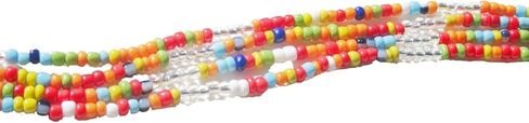 Waist Beads For Women- Stretchy Colorful Belly Beads 28" To 40" Waist Beads with Clasp -Chain Body Jewelry in Saudi Arabia