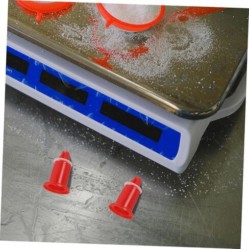 Cabilock 4Pcs Scale Feet Adjustable Weighing Tray Legs for Electronic Scales Compatible with Various Models Quick Installation Durable Plastic in Orange in Saudi Arabia