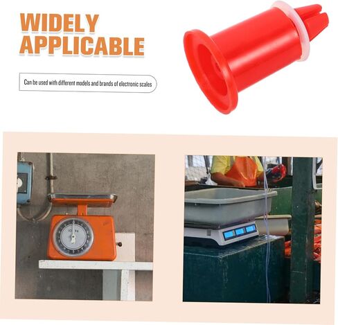 Cabilock 4Pcs Scale Feet Adjustable Weighing Tray Legs for Electronic Scales Compatible with Various Models Quick Installation Durable Plastic in Orange in Saudi Arabia