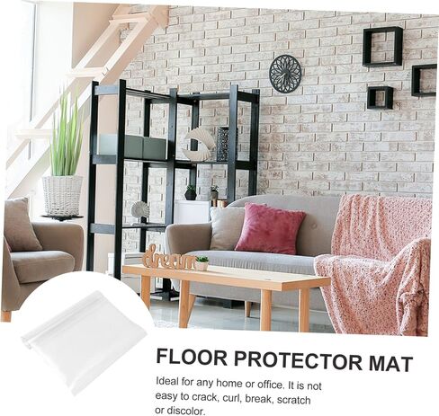 Uonlytech Tea Table Mat Chair Mat PVC Floor Protection for Floor Removable Damage Wear in Saudi Arabia