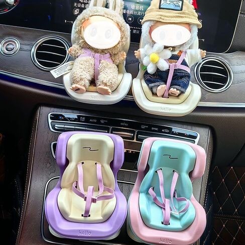 Doll Stand لإكسسوارات Labubu ، دعم حامل عرض الدمية لمدة 4-8 بوصات ، حافظ على Labubu في وضع دائم (أزرق) in Kuwait
