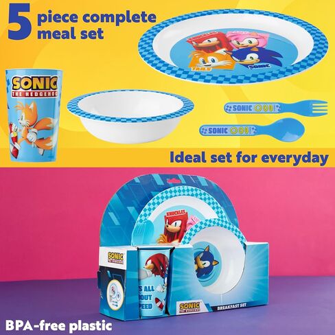 Get Trend Gabby's Dollhouse Dinnerware Sets for Kids, 5 Pc Tableware, Plate, Bowl, Cup, Spoon, Fork, Plates and Bowls Set, Gifts for Kids (Multi Gabby's Dollhouse) in Saudi Arabia
