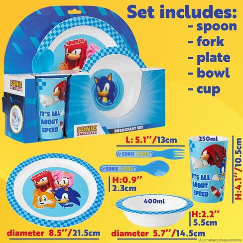 Get Trend Gabby's Dollhouse Dinnerware Sets for Kids, 5 Pc Tableware, Plate, Bowl, Cup, Spoon, Fork, Plates and Bowls Set, Gifts for Kids (Multi Gabby's Dollhouse) in Saudi Arabia