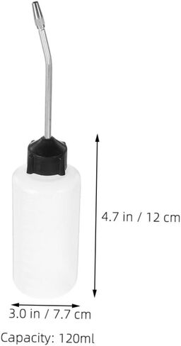 STOBOK 4PCS Machine Machine Oiler: SPOUT Long Metal Spout و Screw-On Cap Audleatator زجاجة لآلات الخياطة الصناعية DIY الحرف الصناعية واحتياجات تزييت الأسرة 120 مل. in Saudi Arabia
