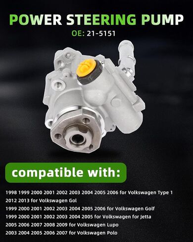 SCITOO Power Steering Pump For 1997-2013 for Chevrolet Corvette 20-822 Power Assist Pump in Saudi Arabia