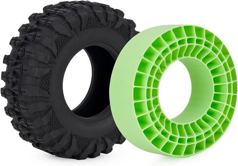 Silicone Rubber Insert Foam for 132-134mm (5.25" OD) 2.2" Tires (Green 4pcs) in Saudi Arabia