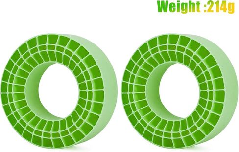 Silicone Rubber Insert Foam for 132-134mm (5.25" OD) 2.2" Tires (Green 4pcs) in Saudi Arabia