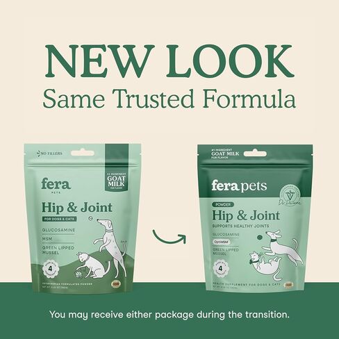 Fera Pets Goat Milk - مكملات تهدئة للكلاب والقطط - Ashwagandha ، L -theanine ، و Fame Flower - يدعم الإغاثة والاسترخاء - من أجل أكلة صعب الإرضاء - 60 ملعقة شاي in Kuwait