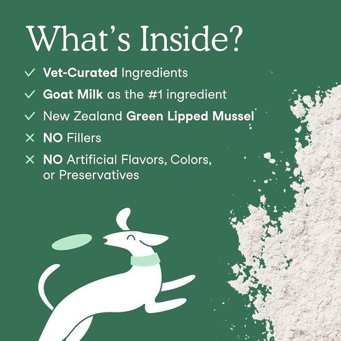 Fera Pets Goat Milk - مكملات تهدئة للكلاب والقطط - Ashwagandha ، L -theanine ، و Fame Flower - يدعم الإغاثة والاسترخاء - من أجل أكلة صعب الإرضاء - 60 ملعقة شاي in Kuwait