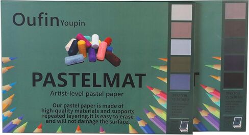 Oufin youpin pastelmat pad pad (21.2x15.3inches) 54 × 39 سم - 600g㎡ - 10sheeps - لون فاتح اللون (لون فاتح (بني فاتح ، بني داكن ، رمادي ، أخضر ، أزرق) ، 39x27 سم (15.3x10.6in)) in Kuwait