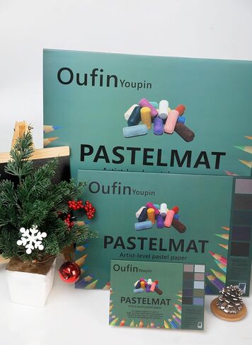 Oufin youpin pastelmat pad pad (21.2x15.3inches) 54 × 39 سم - 600g㎡ - 10sheeps - لون فاتح اللون (لون فاتح (بني فاتح ، بني داكن ، رمادي ، أخضر ، أزرق) ، 39x27 سم (15.3x10.6in)) in Kuwait