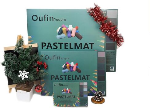 Oufin youpin pastelmat pad pad (21.2x15.3inches) 54 × 39 سم - 600g㎡ - 10sheeps - لون فاتح اللون (لون فاتح (بني فاتح ، بني داكن ، رمادي ، أخضر ، أزرق) ، 39x27 سم (15.3x10.6in)) in Kuwait