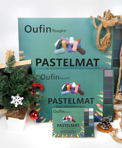 Oufin youpin pastelmat pad pad (21.2x15.3inches) 54 × 39 سم - 600g㎡ - 10sheeps - لون فاتح اللون (لون فاتح (بني فاتح ، بني داكن ، رمادي ، أخضر ، أزرق) ، 39x27 سم (15.3x10.6in)) in Kuwait