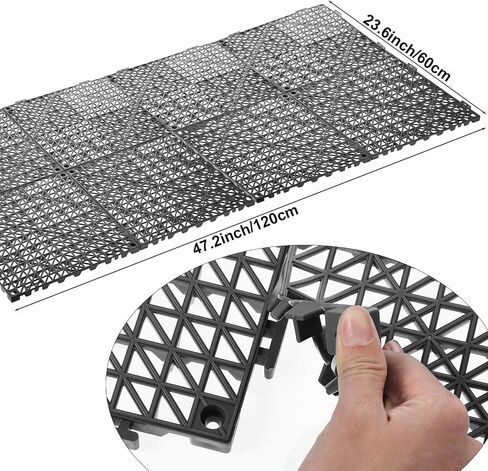 8 PCS Kennel Deck Kennel Flooring for Outdoor Dog Unclosure Dog Abs خارج الكلب بعيدًا عن الأرض (11.8 بوصة*11.8 بوصة) in Saudi Arabia