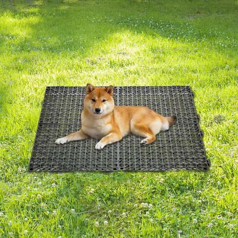 8 PCS Kennel Deck Kennel Flooring for Outdoor Dog Unclosure Dog Abs خارج الكلب بعيدًا عن الأرض (11.8 بوصة*11.8 بوصة) in Saudi Arabia