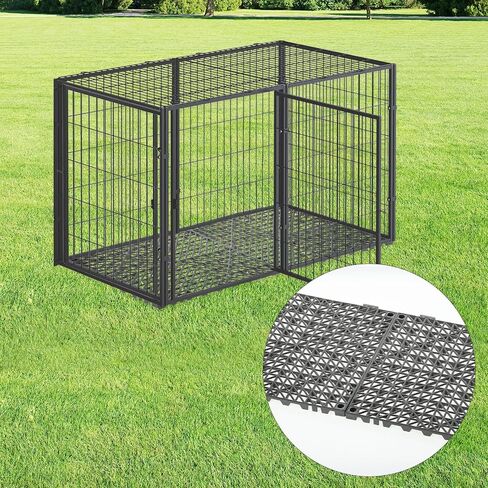 8 PCS Kennel Deck Kennel Flooring for Outdoor Dog Unclosure Dog Abs خارج الكلب بعيدًا عن الأرض (11.8 بوصة*11.8 بوصة) in Saudi Arabia
