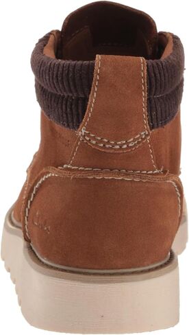 Clarks Men's Barnes Mid Oxford Boot, Black Suede, 8 in Saudi Arabia