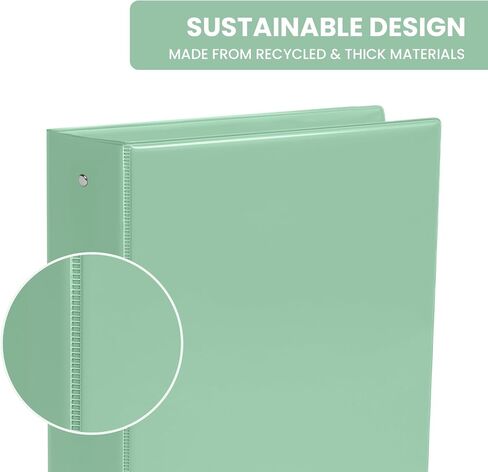 1 Inch Binders 3 Ring 4 Pack, PVC Free View Binder (Fits 8.5" x 11" Letter Size Papers), Perfect for School & Office Supplies, Pastel Colors in Saudi Arabia