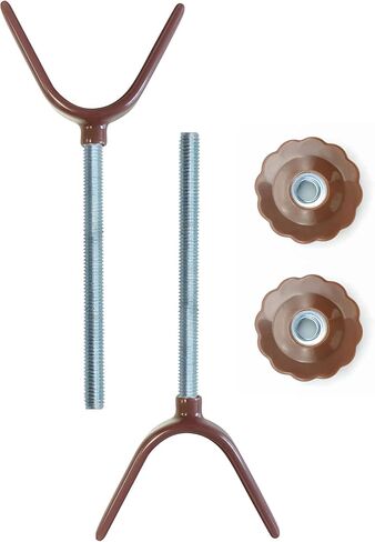 محول Baby Gate Banister محول Y-Spindle-M8 (8 ملم) للضغط على بوابات سلامة الأطفال ذات الضغط والحيوانات الأليفة مع مسامير ومسامير طويلة على الجدار الطويل قضيب ومسامير (Y-GREY-2) in Kuwait