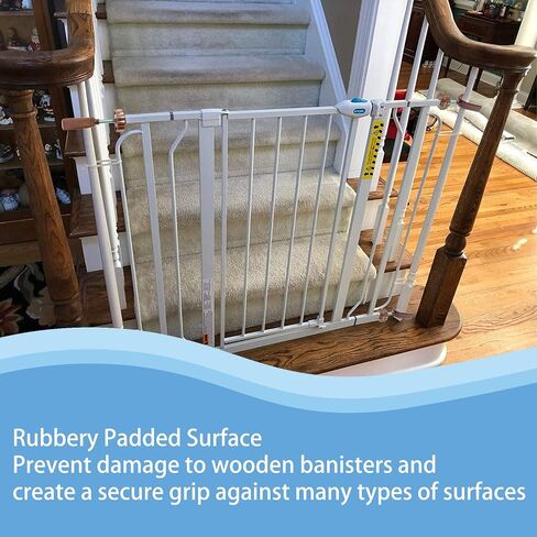 محول Baby Gate Banister محول Y-Spindle-M8 (8 ملم) للضغط على بوابات سلامة الأطفال ذات الضغط والحيوانات الأليفة مع مسامير ومسامير طويلة على الجدار الطويل قضيب ومسامير (Y-GREY-2) in Kuwait