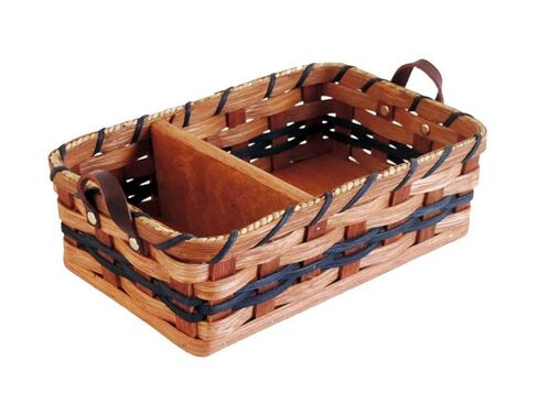 أميش منديل الملح الفلفل الصلب سلة الخوص المصنوعة يدويًا من سلال الأميش وما وراءها (أحمر) in Kuwait