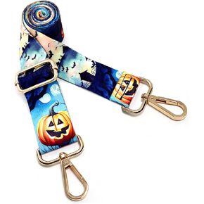 Dsigo Purse Strap, 1.5" Wide Gold Alloy Buckle Floral Printing Crossbody Shoulder Strap for Bag Handbag Crossbody Bags in Kuwait