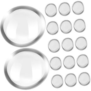 Luxshiny 200pcs Flat Glass Beads for Vases and Aquariums Clear Decorative Stones Polished Pebbles Filler for Home Decor Crafts and Garden Arrangements in Kuwait