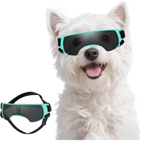 نظارات صغيرة للكلاب Petleso ، ونظارات شمسية مكافحة UV للكلب لركوب الدراجات في الهواء الطلق ، وركوب المشي لمسافات طويلة ، والحماية من العيون المقاومة للتربة ، وارتداء العين للحيوانات الأليفة مع حزام قابل للتعديل ، والفضة in Kuwait